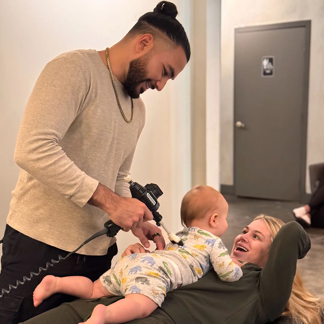 Gentle pediatric adjustment at Optimize Health